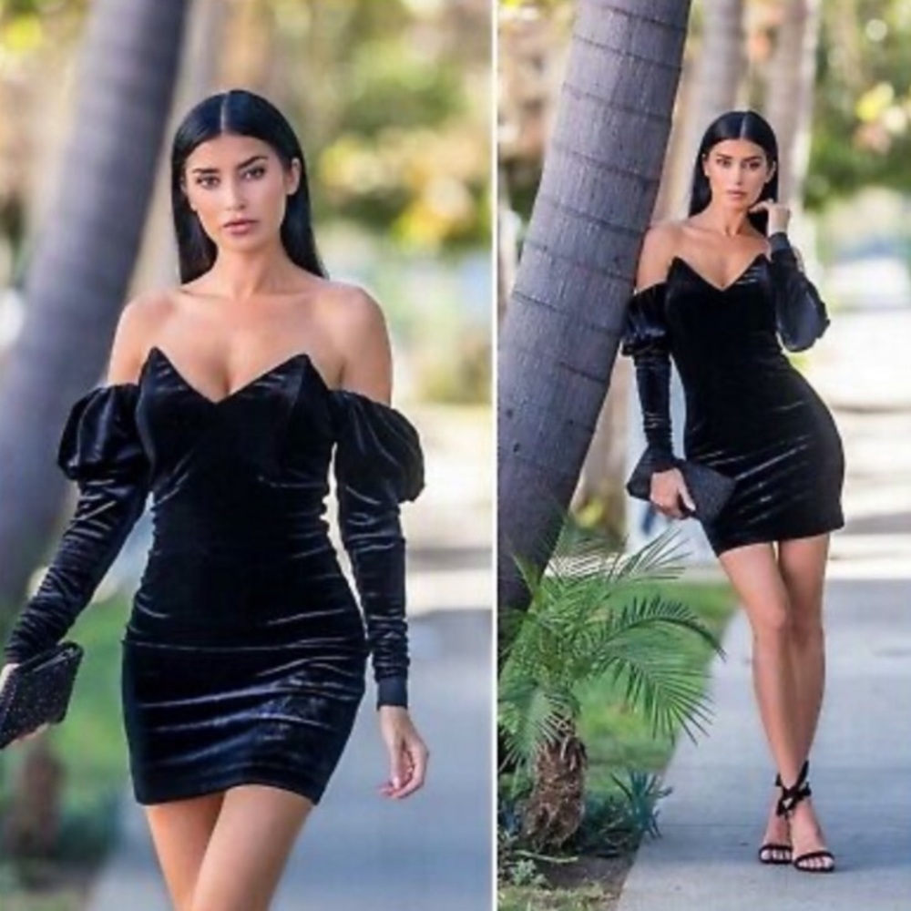 Black cocktail dress